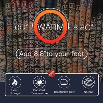 Warm Wool Socks - Heatuff Thermal Crew for Men