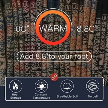 Warm Wool Socks - Heatuff Thermal Crew for Men