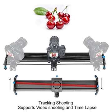 GVM 31" Motorized Camera Slider - Time-Lapse and Panoramic Shooting Made Easy