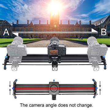 GVM Motorized Camera Slider with Panoramic & Time-Lapse Shooting