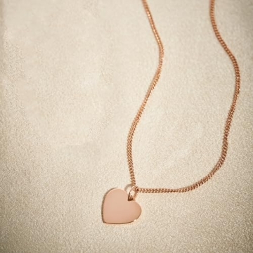 Fossil Women's Curved Chain Necklace in Rose Gold