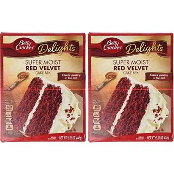 Betty Crocker Red Velvet Cake Mix 15.25Oz Per Box