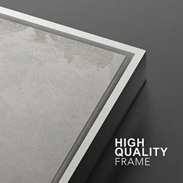 MUDECOR Framed Canvas Print Wall Art Set Watercolor Pastel Gray Teal Landscape Abstract Shapes Illustrations Modern Art Decorative Contemporary for Living Room, Bedroom, Office - 24"x36"x2 White