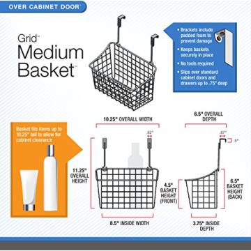 Spectrum Over-the-Cabinet Basket for Efficient Organization