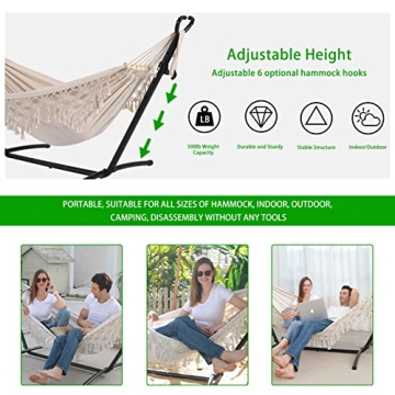 SXSEAGLE Double Hammock with Upgraded Phone Holder