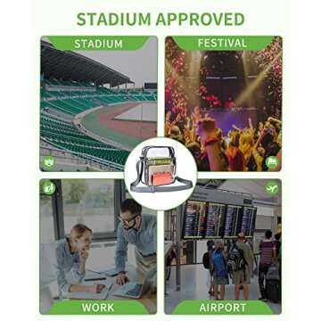 Stylish MAY TREE Clear Messenger Bag for Events and Daily Use