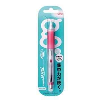 Uni Alpha-Gel Shaker Mechanical Pencil 0.5mm Soft Grip, Rose Pink (M5617GG1P.66)
