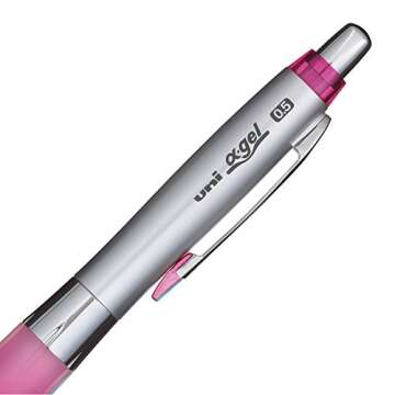 Uni Alpha-Gel Shaker Mechanical Pencil 0.5mm Soft Grip, Rose Pink (M5617GG1P.66)