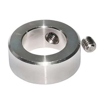 KZNANZN 2Pcs Shaft Collar Set Screw 1.5 inch Bore 2.25 inch Out Diameter Silvery 304 Stainless Steel