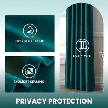 Dreaming Casa Teal Green Velvet Curtains for Your Home