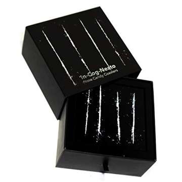 Cokester Funny Coasters for Drinks - 4 Pcs Gift Set