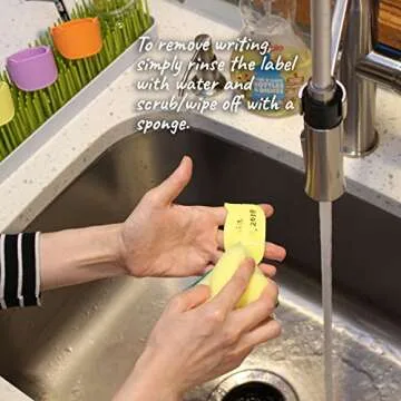 Colorful Baby Bottle Labels for Daycare, 6 Pack