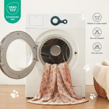 Soft Fluffy Pet Blankets 3 Pack for Dogs Cats