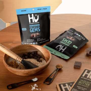 Hu Variety Gems 3 Pack | Snacking Chocolate Chips, Organic, Paleo | Great for Baking & Snacking, Non...