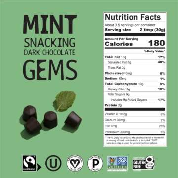 Hu Variety Gems 3 Pack | Snacking Chocolate Chips, Organic, Paleo | Great for Baking & Snacking, Non GMO, Kosher Chocolate | 3.5oz Each