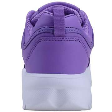 Women Fashion Sneakers Slip on Lightweight Street Lace up Casual Walking Athletic Sport Tennis Shoes for Girl Purple