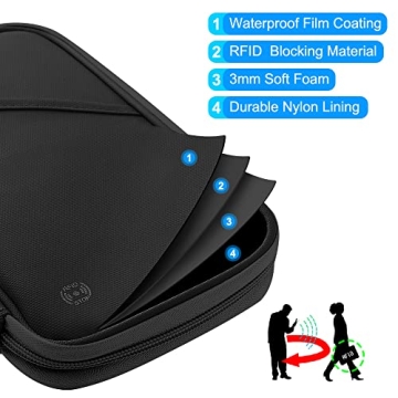 RFID Blocking Passport Wallet Family Travel Organizer