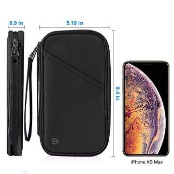 RFID Blocking Passport Wallet Family Travel Organizer