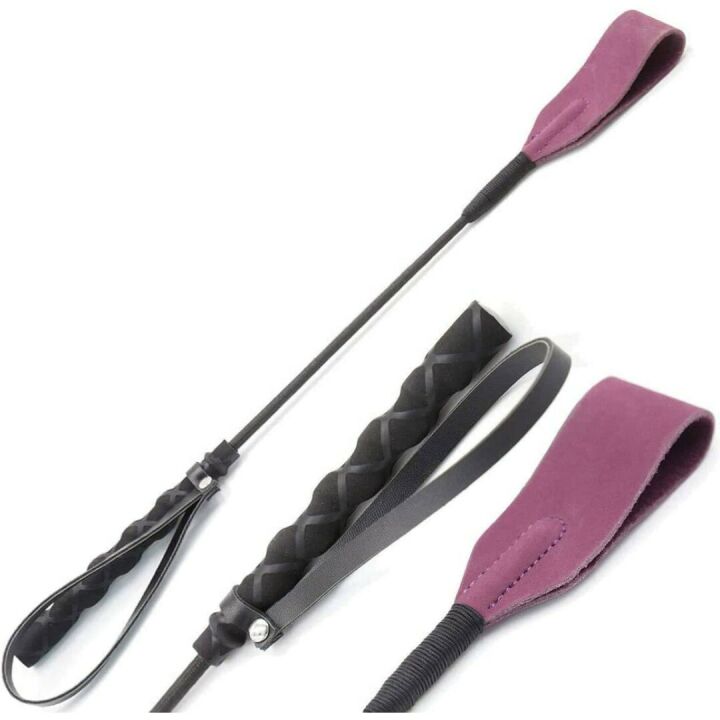 18" Purple Riding Crop for Horses - Premium Quality