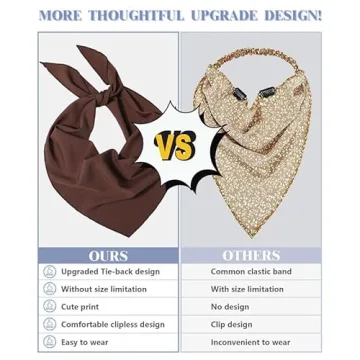 AWAYTR Stylish Hair Bandanas for Women - Tie-Back Scarf