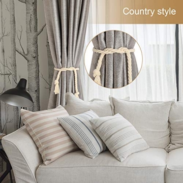 Tatuo 8-Piece Handmade Curtain Tiebacks - Elegant & Versatile