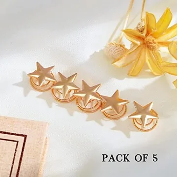 Charming Gold Star Hair Spirals - Perfect for All Occasions