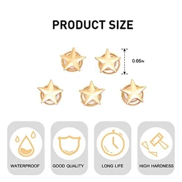 Charming Gold Star Hair Spirals - Perfect for All Occasions