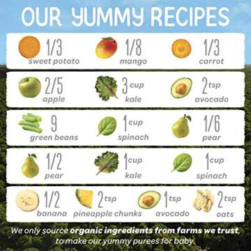 Happy Baby Organics Stage 2 Baby Food Pouches, Gluten Free, Vegan & Healthy Snack, Clearly Crafted Fruit & Veggie Puree, Fruit & Veggie Variety Pack, 4 Ounces (Pack of 10), Amazon Exclusive