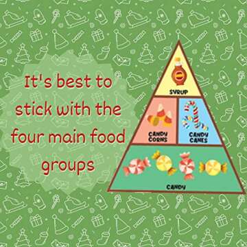 Elf Food Groups Candy Set for Fun Holiday Stocking Stuffers