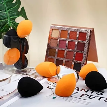BEAKEY 10 Pcs Vegan Makeup Sponge Set for Flawless Finish