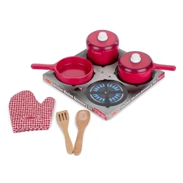 Melissa & Doug Deluxe Wooden Kitchen Accessory Set for Kids