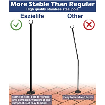 Eazielife 10FT String Light Pole for Outdoor Use