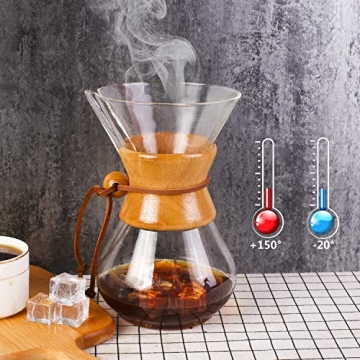 Phyismor Classic Pour Over Coffee Maker Carafe 1100ml