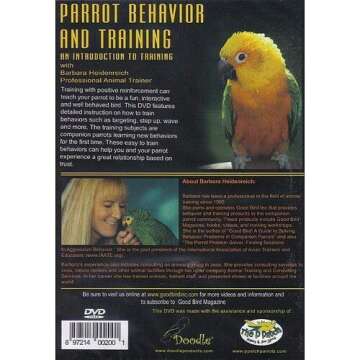 Parrot Behavior and Training DVD: An Introduction to Training, vol 1 - Barbara Heidenreich