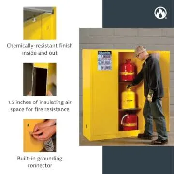 Justrite 45 Gallon Flammable Storage Cabinet - Safe & Durable