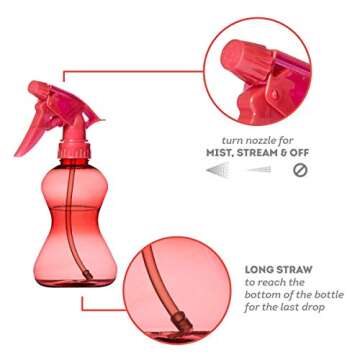 Durable 10 Oz Water Spray Bottles for All Purposes