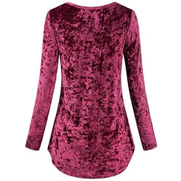 SeSe Code Long Sleeve Blouses for Women Ladies Velour Formal Shirt Autumn Blusas Elegant Pretty Curv...
