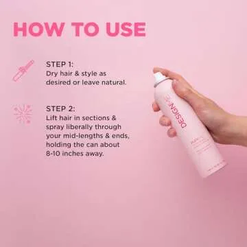 PUFF.ME Volumizing Dry Texture Spray for Hair by DESIGNME | Light Hold Hairspray for Straight or Wavy Hair | Color Safe Fine Hair Texture Spray | Paraben and Sulfate Free Hair Texturizer, (7 Oz)