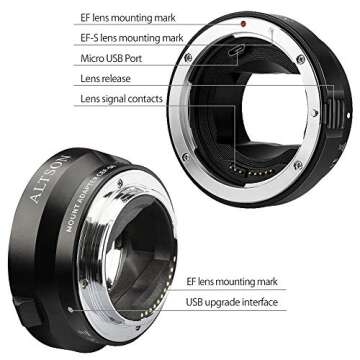 EF/EF-S Lens to Sony E Mount T Smart Adapter, Auto Focus Lens Adapter Ring for Canon EF/EF-S Lens to...