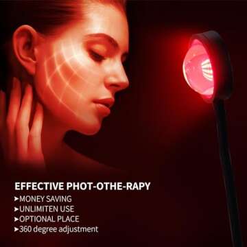 WTINTELL 660nm Red Light Therapy for Skin Health and Pain Relief