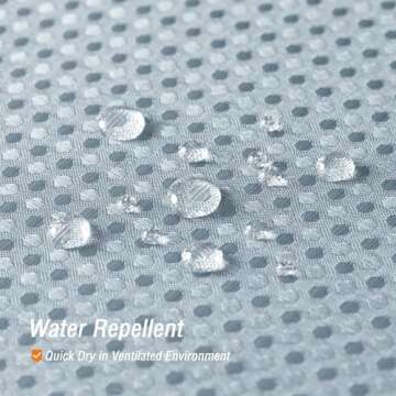 Gibelle Fog Blue Shower Curtain - Luxury Waffle Weave Fabric