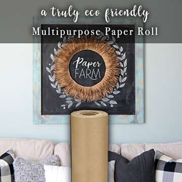 Buy Eco Kraft Wrapping Paper Roll Natural & Durable