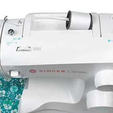 SINGER 150-yard All Purpose Polyester Thread, 1-Pack, White, Model:60100