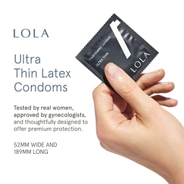 LOLA Ultra Thin Latex Condoms - Comfort for Sensitive Skin