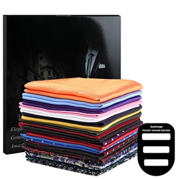 Jeatonge 20 Pack Men's Pocket Squares - Assorted Colors