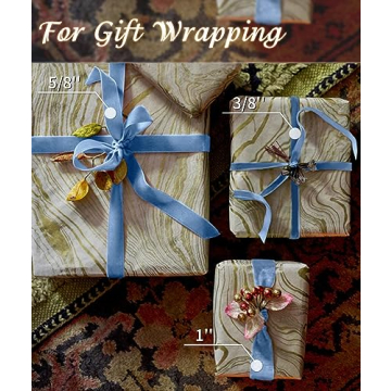 Blue Velvet Ribbon for Gift Wrapping and Decorating