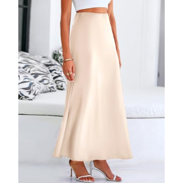 BTFBM Women's Satin Mermaid Maxi Skirt for All Occasions