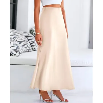 BTFBM Women's Satin Mermaid Maxi Skirt for All Occasions