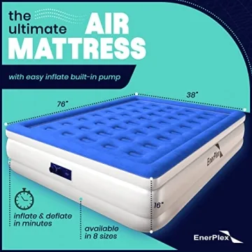 EnerPlex Twin Air Mattress with Built-in Pump for Comfort Anywhere