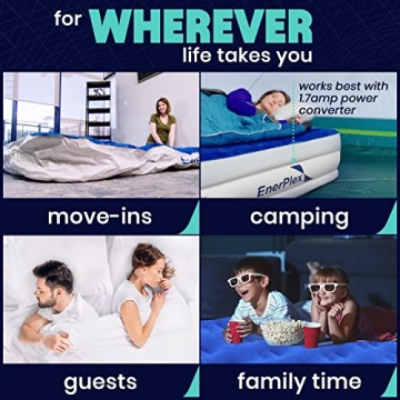 EnerPlex Twin Air Mattress with Built-in Pump for Comfort Anywhere